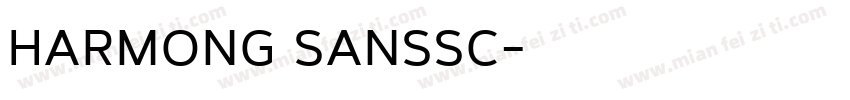 harmong sanssc字体转换